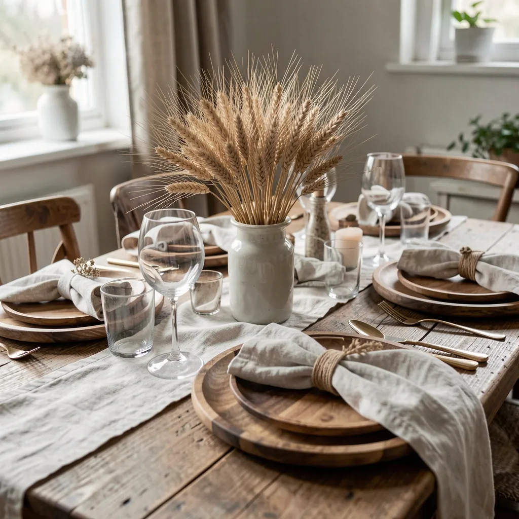 Sophisticated table arrangement with refined details